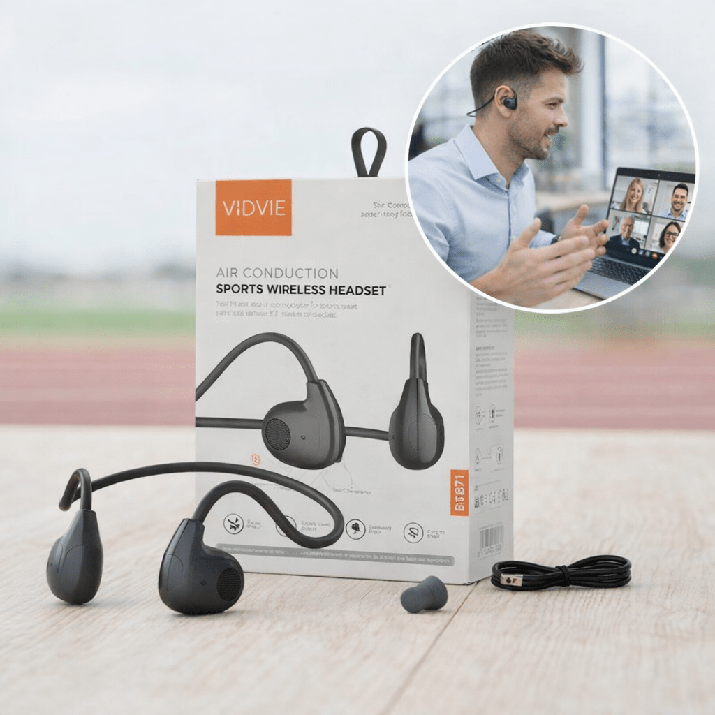 🔥 Audífonos Vidvie BT871 Bluetooth de Conducción Ósea para Deporte y Videollamadas - Tecnomundointl