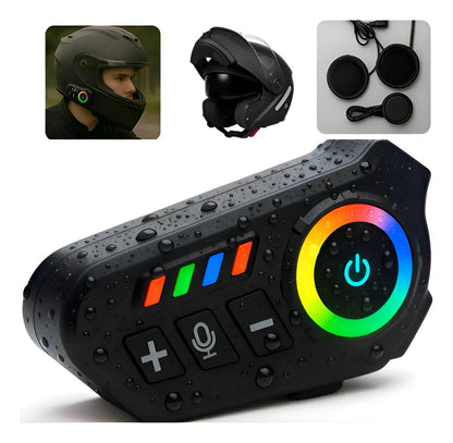 Auriculares Bluetooth para casco de moto - Música Mp3 - Radio y llamadas Marca helmet K06 - Tecnomundointl