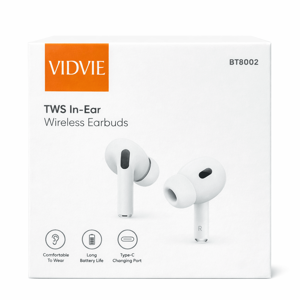 Auriculares Inalámbricos Vidvie Bt8002 ergonómico Earbuds pro 2 TWS in - ear - Tecnomundointl