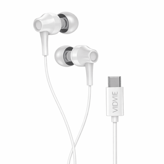 Auriculares manos libres In - Ear USB - C VIDVIE HS684T Sonido Potente para Android y iOs - Tecnomundointl