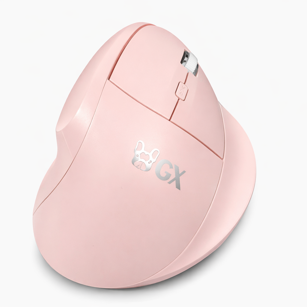 Mouse Ergonómico Vertical Inalámbrico Recargable Bluetooth 2.4G y USB Dongle – Anti Dolor Muñeca y Túnel Carpiano