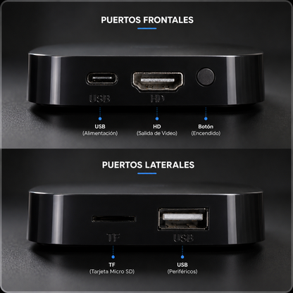 android TV Box 4K Plus Zoku Google TV Streaming compatible con ( Magistv Xuper) estilo watch onn