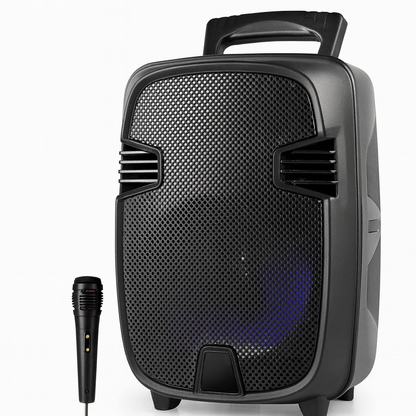 Cabina Parlante Bluetooth 8” con Micrófono | Karaoke y Fiestas Pro Max
