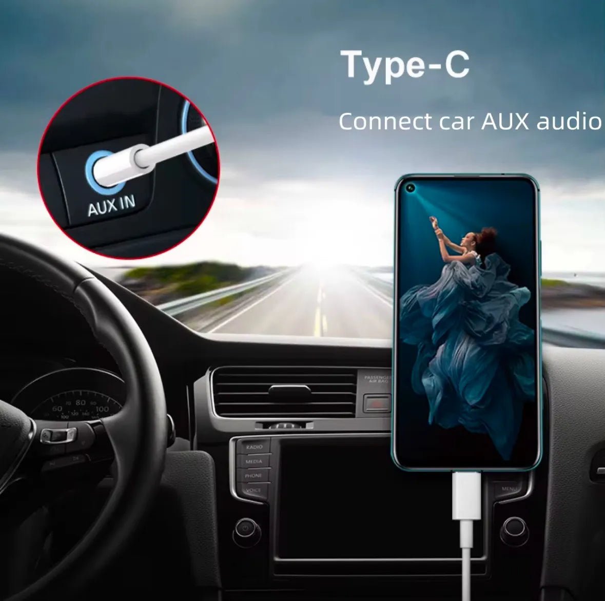Cable convertidor USB - C macho a Audio Jack 3.5mm Macho - Tecnomundointl