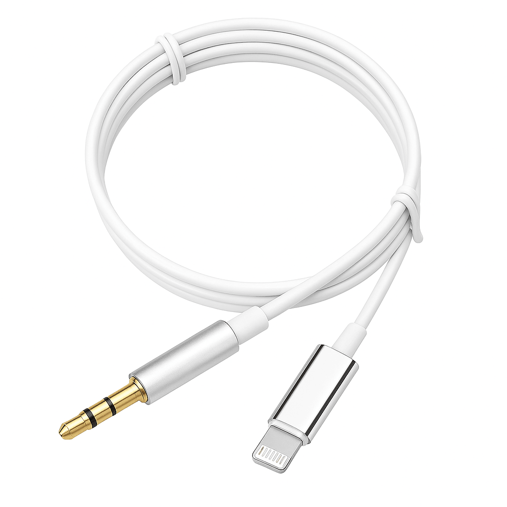 Cable Lightning a Jack 3.5mm Macho 1m para iPhone Audio Estéreo - Tecnomundointl