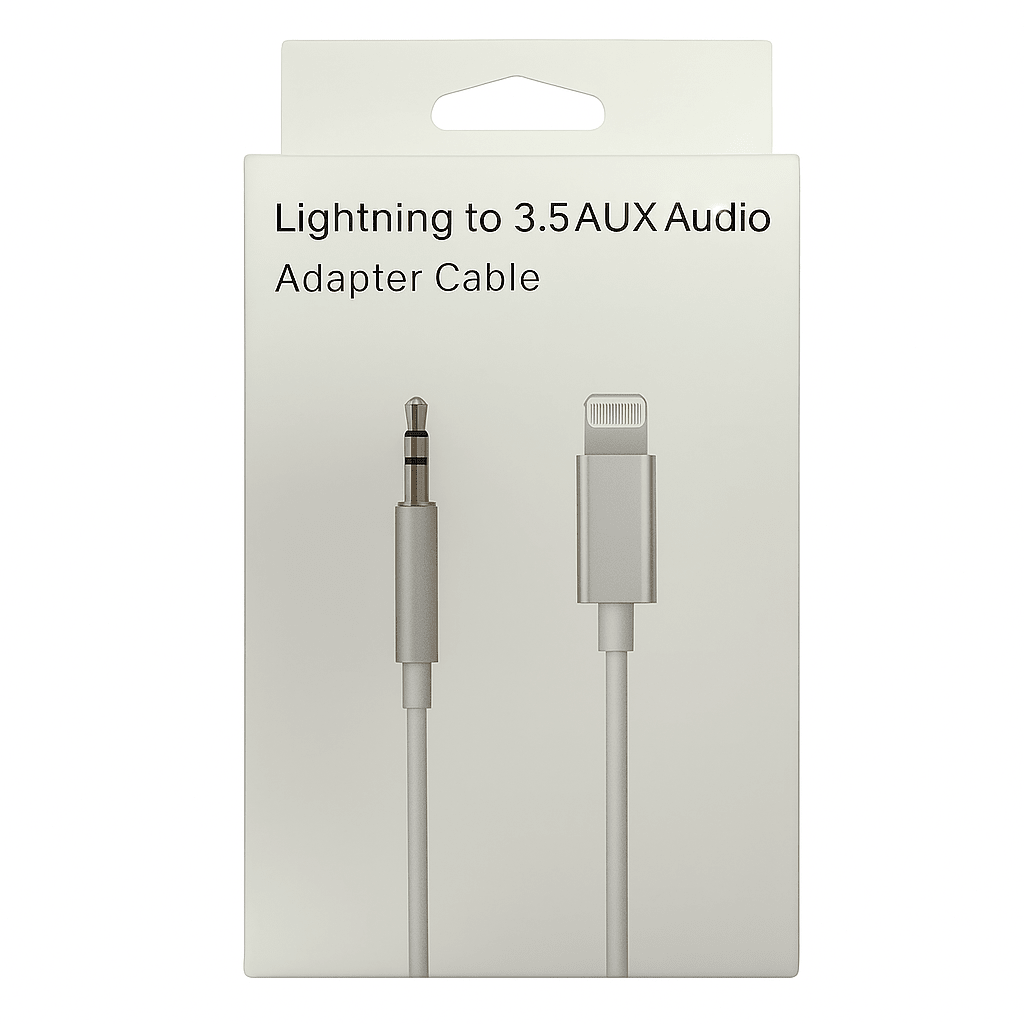 Cable Lightning a Jack 3.5mm Macho 1m para iPhone Audio Estéreo - Tecnomundointl