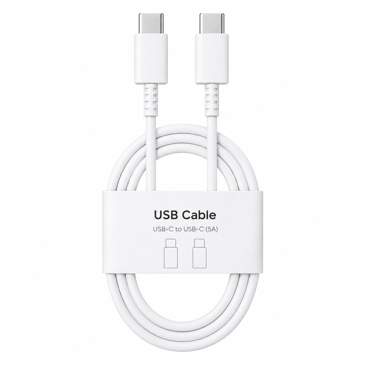 Cable USB-C a USB-C de 1 Metro 5A, Carga Rápida para Celulares  Samsung y Dispositivos con Puerto C.