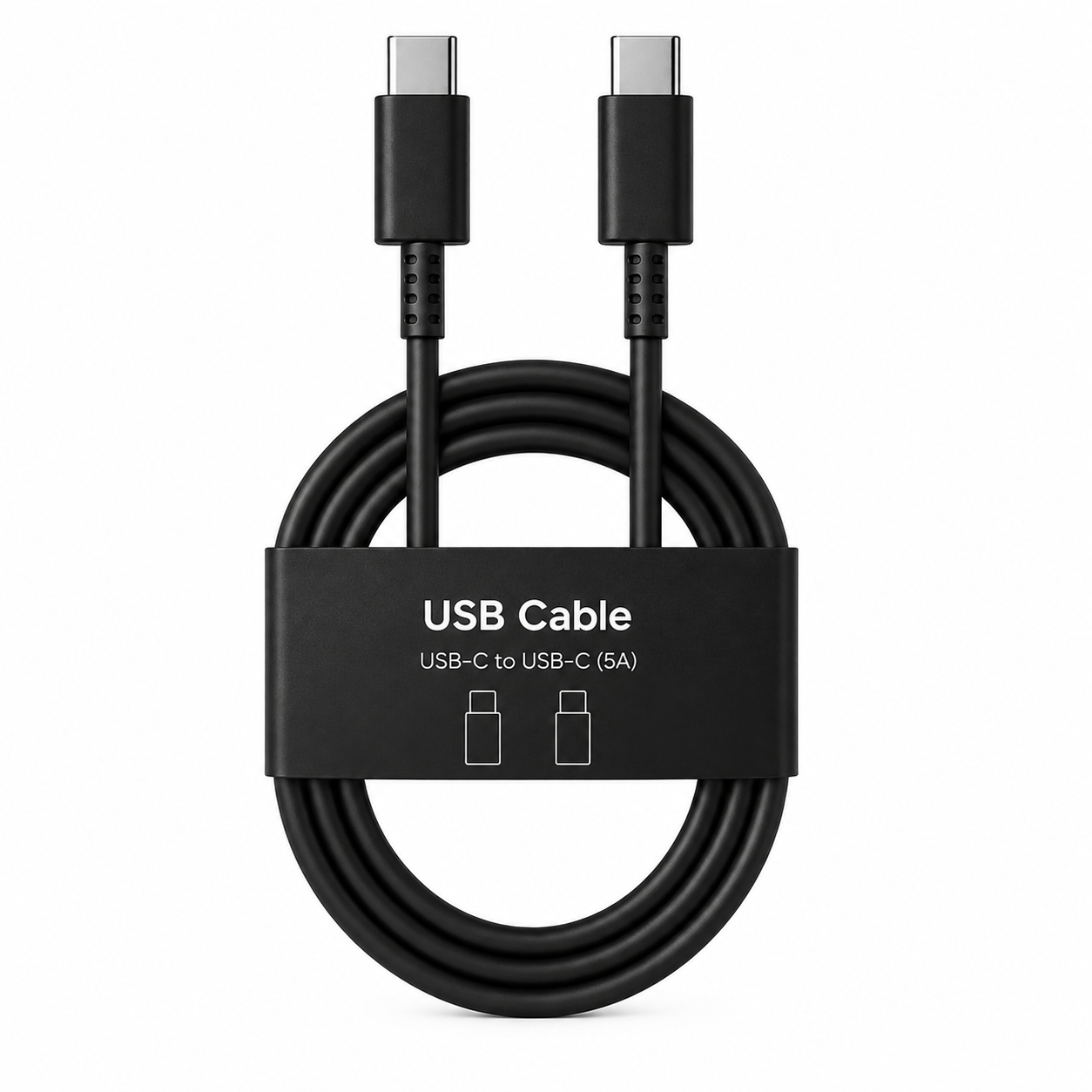 Cable USB-C a USB-C de 1 Metro 5A, Carga Rápida para Celulares  Samsung y Dispositivos con Puerto C.
