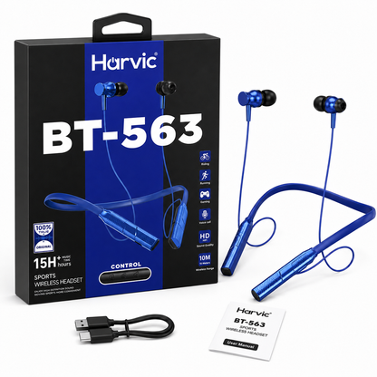Audífonos Bluetooth Deportivos Harvic de cuello Inalámbricos hasta 12 horas