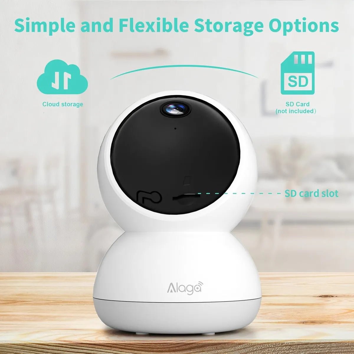 Cámara de Seguridad WiFi 3K 360° Inteligente con IA | Visión Nocturna | Alaga P50S - Tecnomundointl