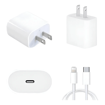 Cargador Completo 25W para iPhone con Cable USB - C a Lightning – Carga Rápida - Tecnomundointl