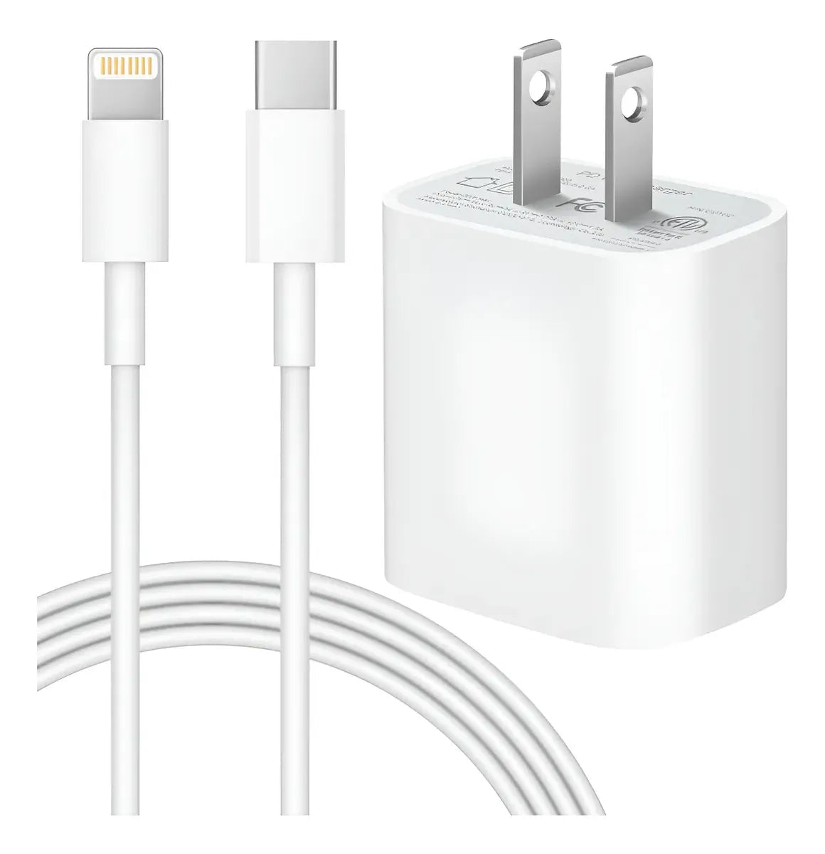 Cargador Completo 25W para iPhone con Cable USB - C a Lightning – Carga Rápida - Tecnomundointl