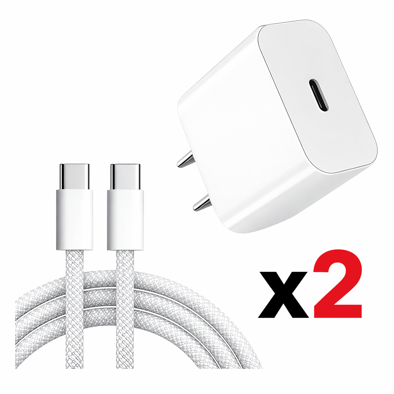 Cargador Completo 35W USB - C con Cable Puerto C para iPhone 15 / 16 / 17 Carga rápida - Tecnomundointl