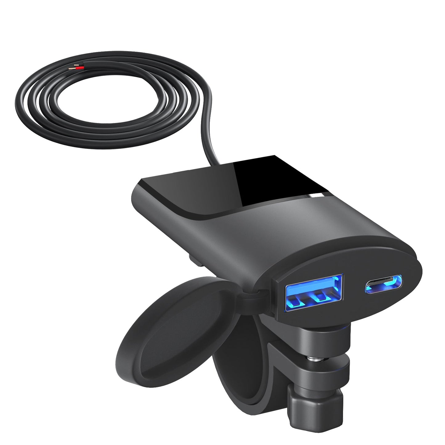 Cargador Rapido USB Tipo C para Motocicleta 30W Impermeable - Tecnomundointl