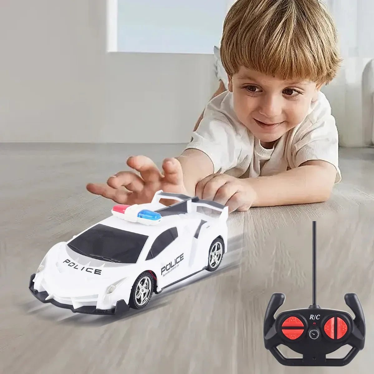 Carro RC Deportivo 2.4G - Policia con control Remoto - Tecnomundointl
