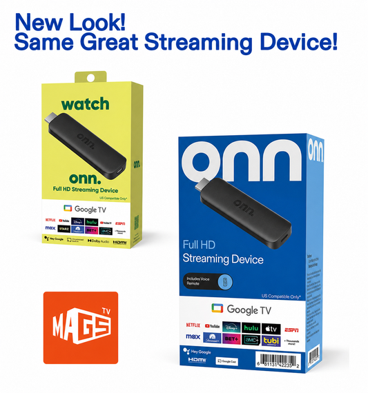 Watch Onn ORIGINAL Full HD Google TV compatible con Magis TV y Control por Voz