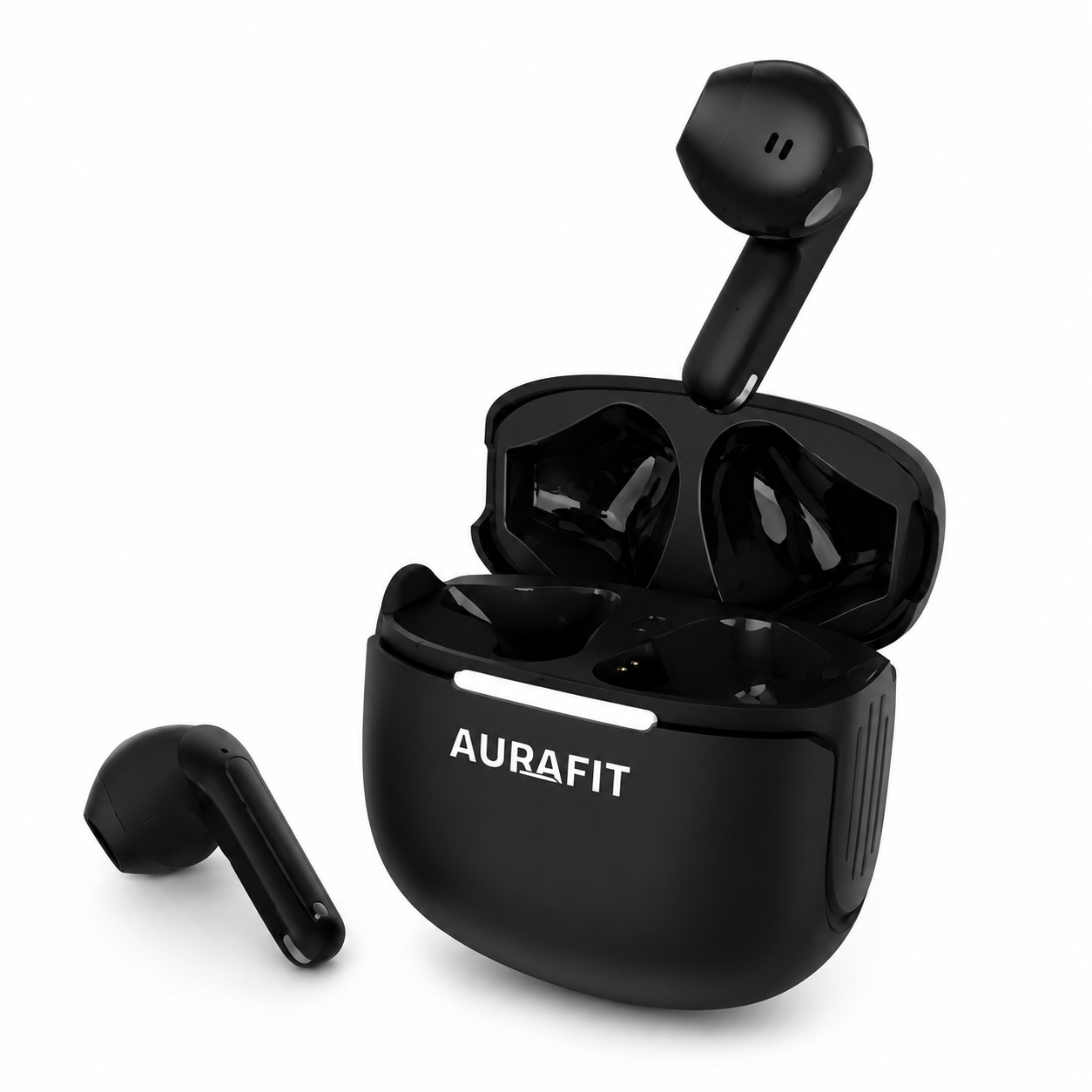 Audífonos Bluetooth Mobulaa WF6 con Traductor IA 100+ Idiomas, Cancelación de Ruido y Sonido Hi-Fi