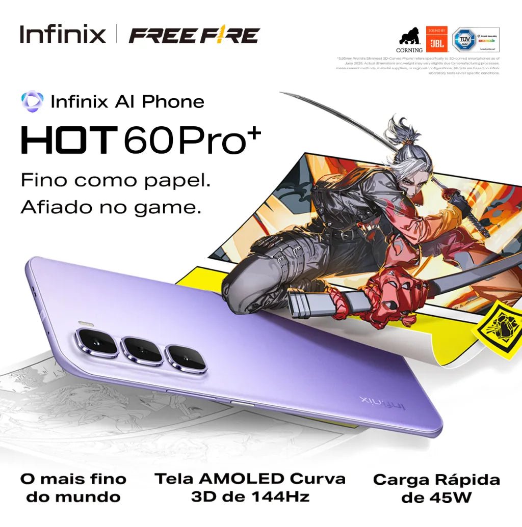 Celular Infinix Hot 60 Pro+ 6.78” IP65 + Obsequio Smartwatch - Earpods - Powerbank - Tecnomundointl
