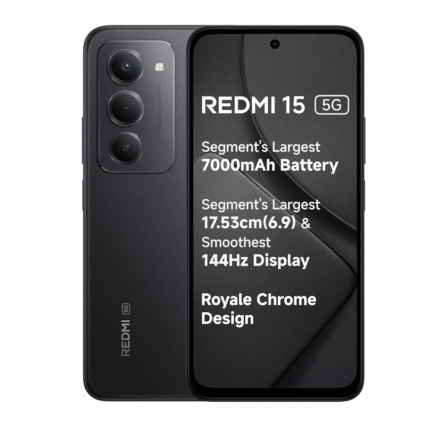 Celular Redmi 15 pantalla 144Hz cámara 50MP batería 7000mAh alto rendimiento - Tecnomundointl