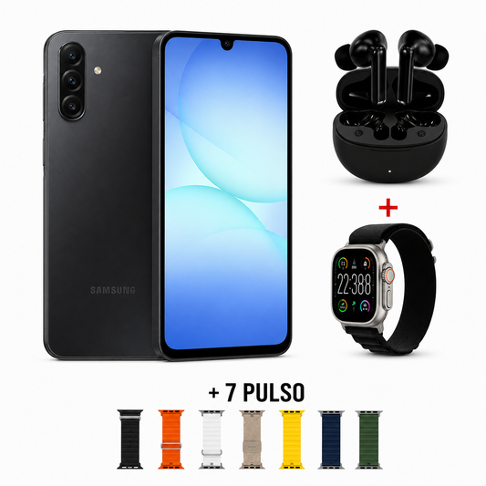 Celular Samsung Galaxy A17 128/4GB 50MP + Audífonos + Smartwatch