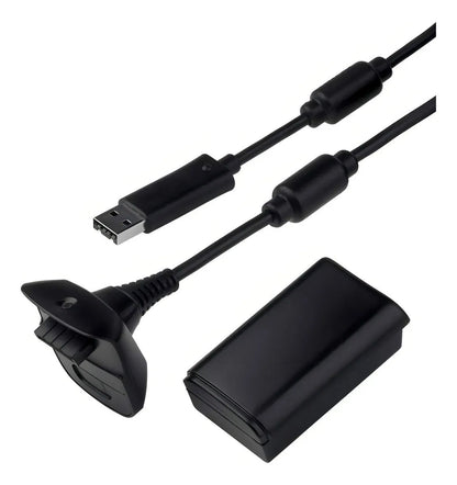 Combo Control Inalámbrico compatible con Xbox 360 Inalámbrico + Kit Carga y Juega | Batería Recargable - Tecnomundointl