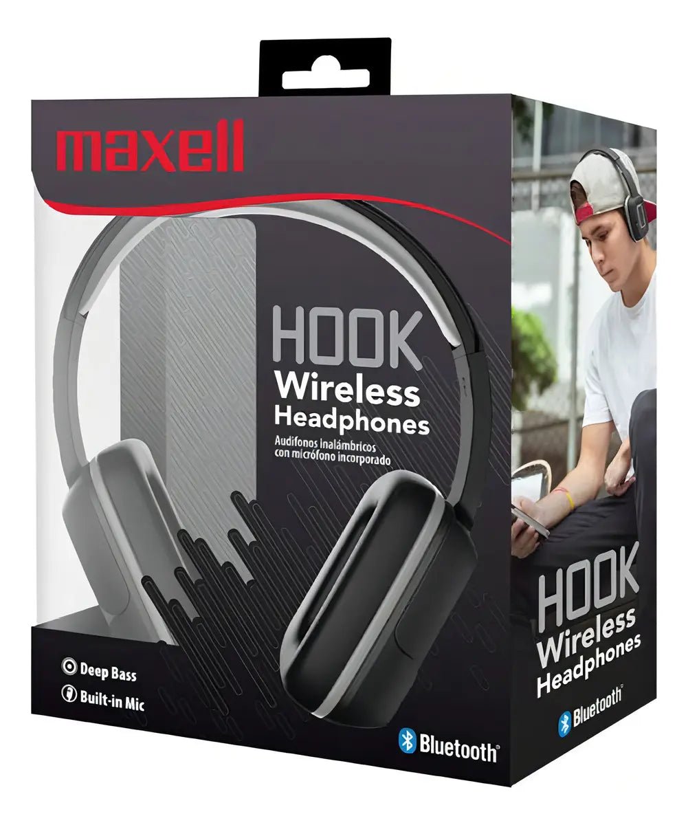Combo Morral Maxell Negro 14” y Diademas Maxpod BT300 Hook Snow - Tecnomundointl