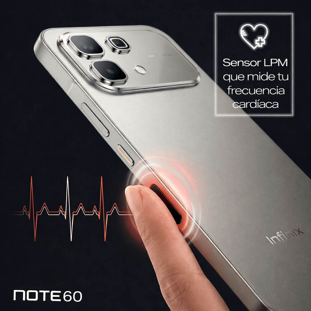 Combo Smartwatch + Celular Infinix Note 60 pantalla 6.78” cámara 50MP batería 6500mAh alto rendimiento - Tecnomundointl