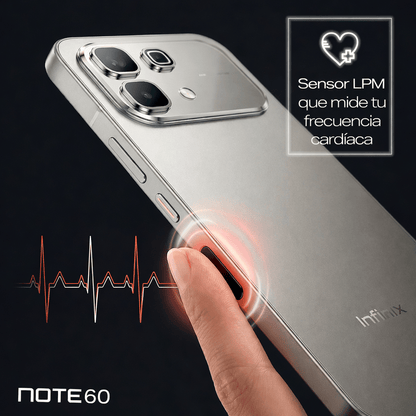 Combo Smartwatch + Celular Infinix Note 60 pantalla 6.78” cámara 50MP batería 6500mAh alto rendimiento - Tecnomundointl