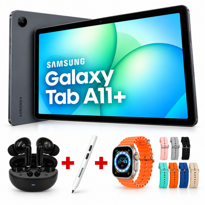 Combo Samsung Galaxy Tab A11+ 11” 256GB 90Hz – Tablet Potente y Rápida smartwatch Lapiz y audifonos