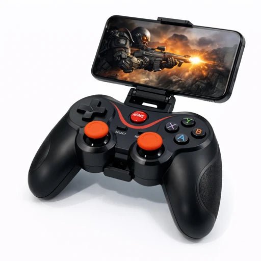 Control Gamepad Bluetooth X3 Inalámbrico para Celular, PC y TV con Soporte - Tecnomundointl