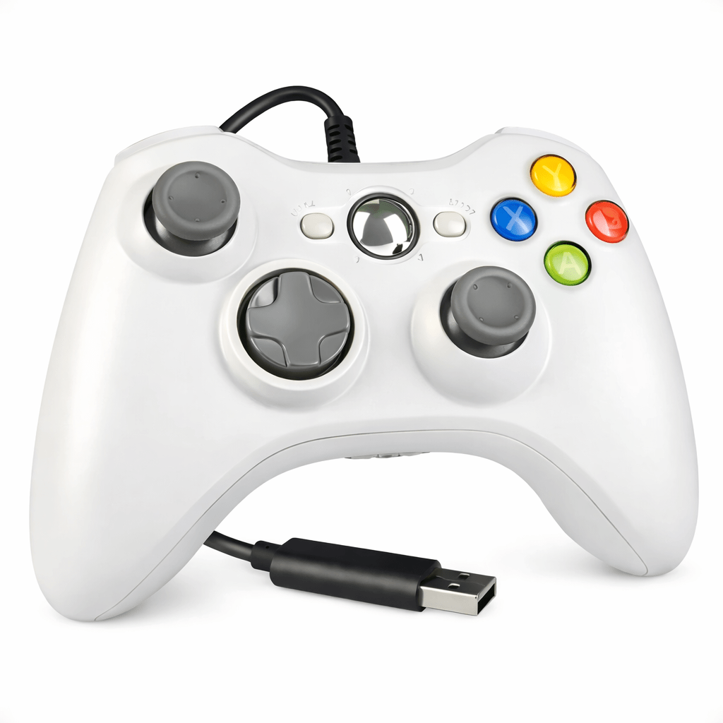 Control inalámbrico Compatible Xbox 360 con Cable para PC y Consola | Doble Vibración - Tecnomundointl