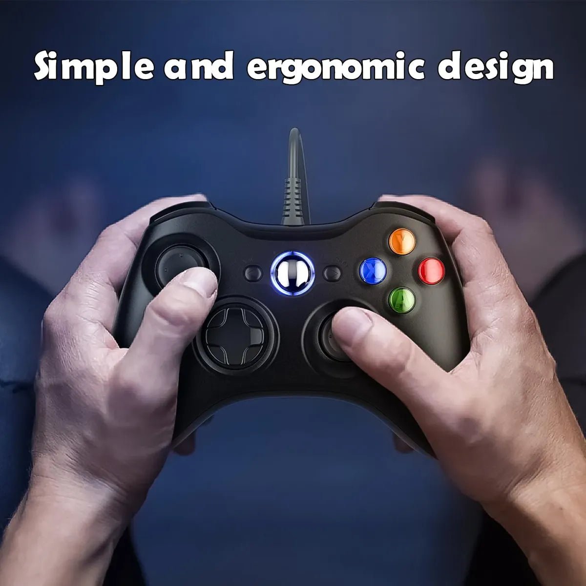 Control inalámbrico Compatible Xbox 360 con Cable para PC y Consola | Doble Vibración - Tecnomundointl