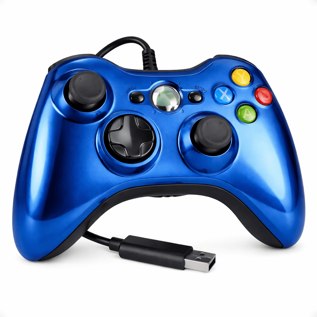 Control inalámbrico Compatible Xbox 360 con Cable para PC y Consola | Doble Vibración - Tecnomundointl