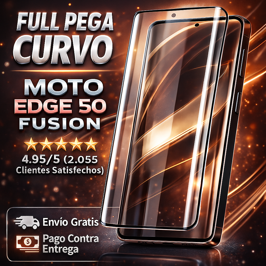 Protector de Pantalla Full Pega con Alta Sensibilidad Edge 50 fusion y otro