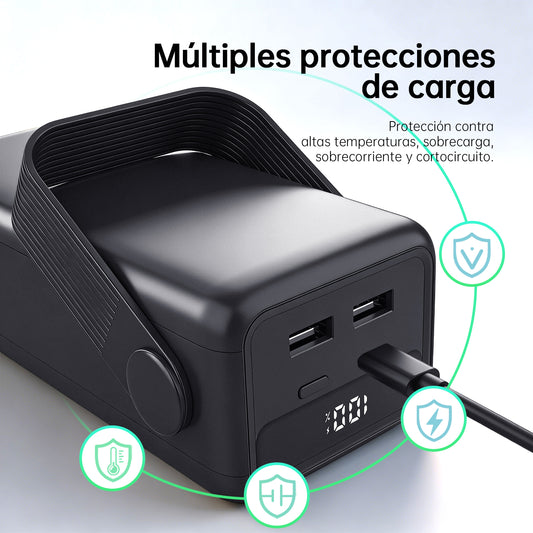 Power Bank G-Tide 50000mAh 65W Carga Rápida Portátil - 10 Cargas o mas ideal finca y viajes