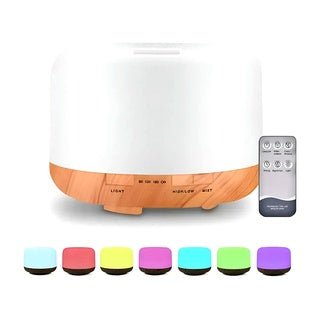 Difusor de Aroma Ultrasónico 300ml con Luz LED 7 Colores - Tecnomundointl