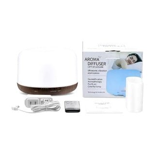 Difusor de Aroma Ultrasónico 300ml con Luz LED 7 Colores - Tecnomundointl