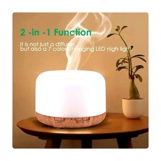 Difusor de Aroma Ultrasónico 300ml con Luz LED 7 Colores - Tecnomundointl