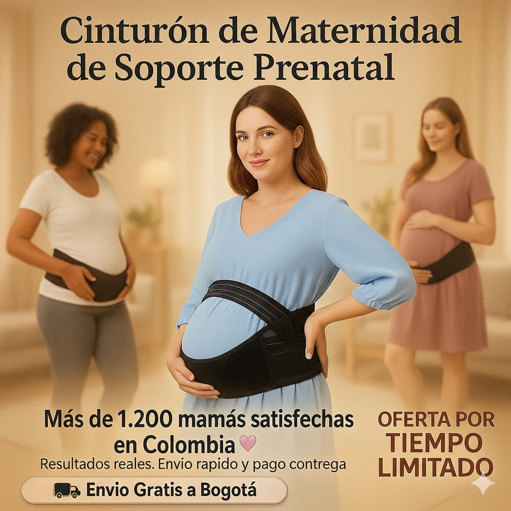 Cinturón Prenatal de Soporte para Embarazo y Alivio Lumbar