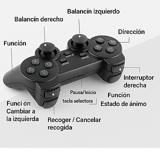 Consola Retro M8 HDMI 64 GB + 10.000 Juegos con 2 Mandos Inalámbricos – 4K Plug & Play