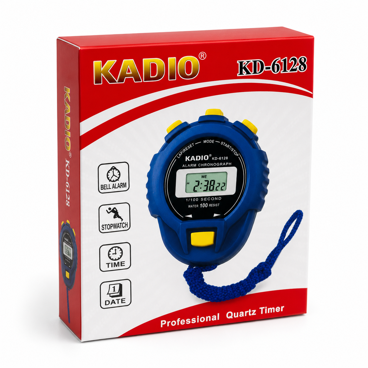Cronómetro Digital Kadio KD-6128 Profesional Deportivo