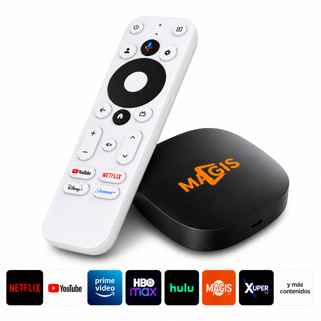 TV Box Universal 4K Streaming Compatible con Magis tv / Xuper estilo watch onn