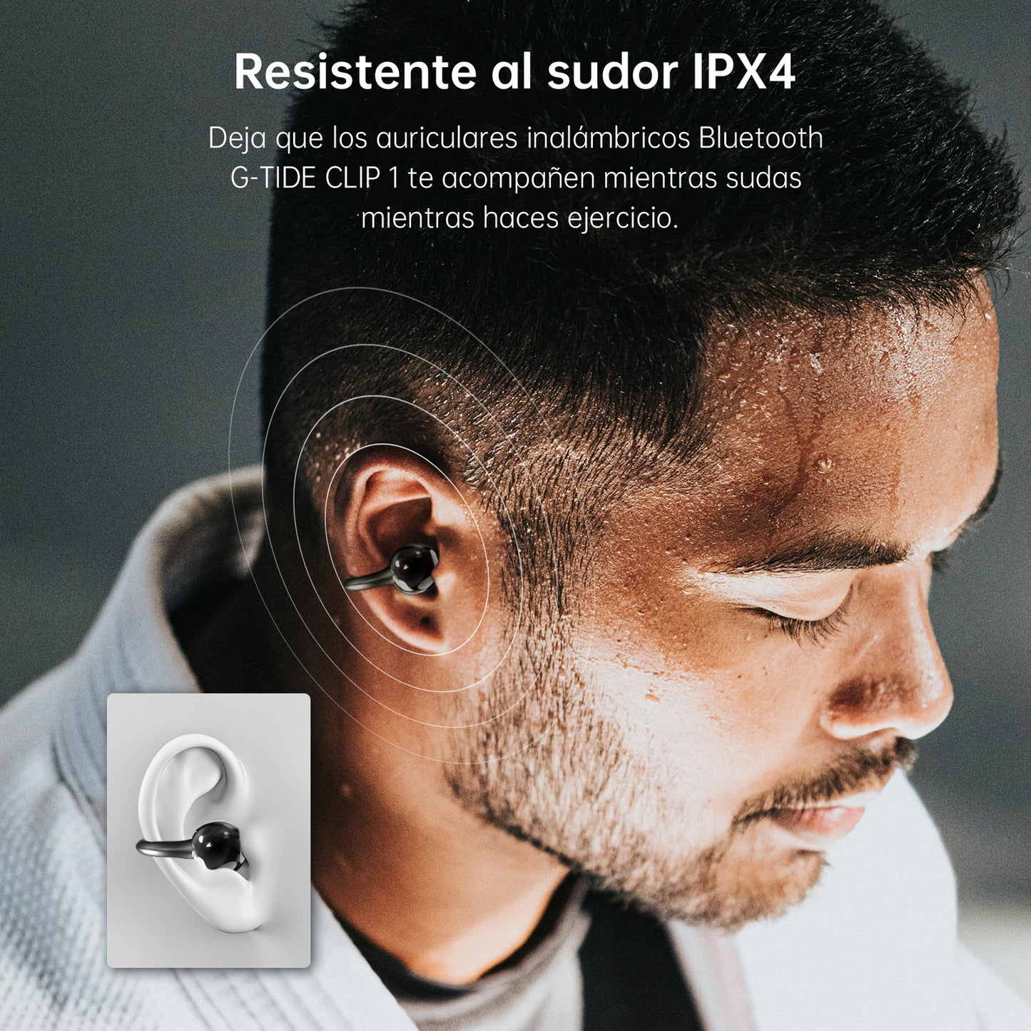 Audífonos Bluetooth Clip 1 TWS 5.3 Control Táctil 5H Sonido HD estilo arrete