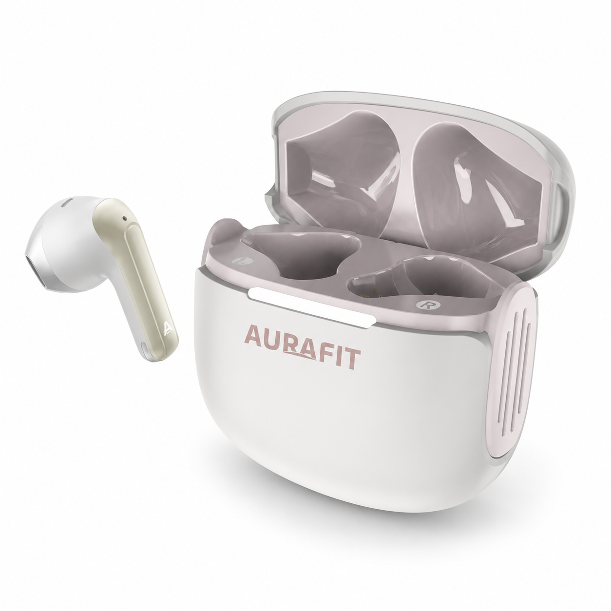 Audífonos Bluetooth Mobulaa WF6 con Traductor IA 100+ Idiomas, Cancelación de Ruido y Sonido Hi-Fi