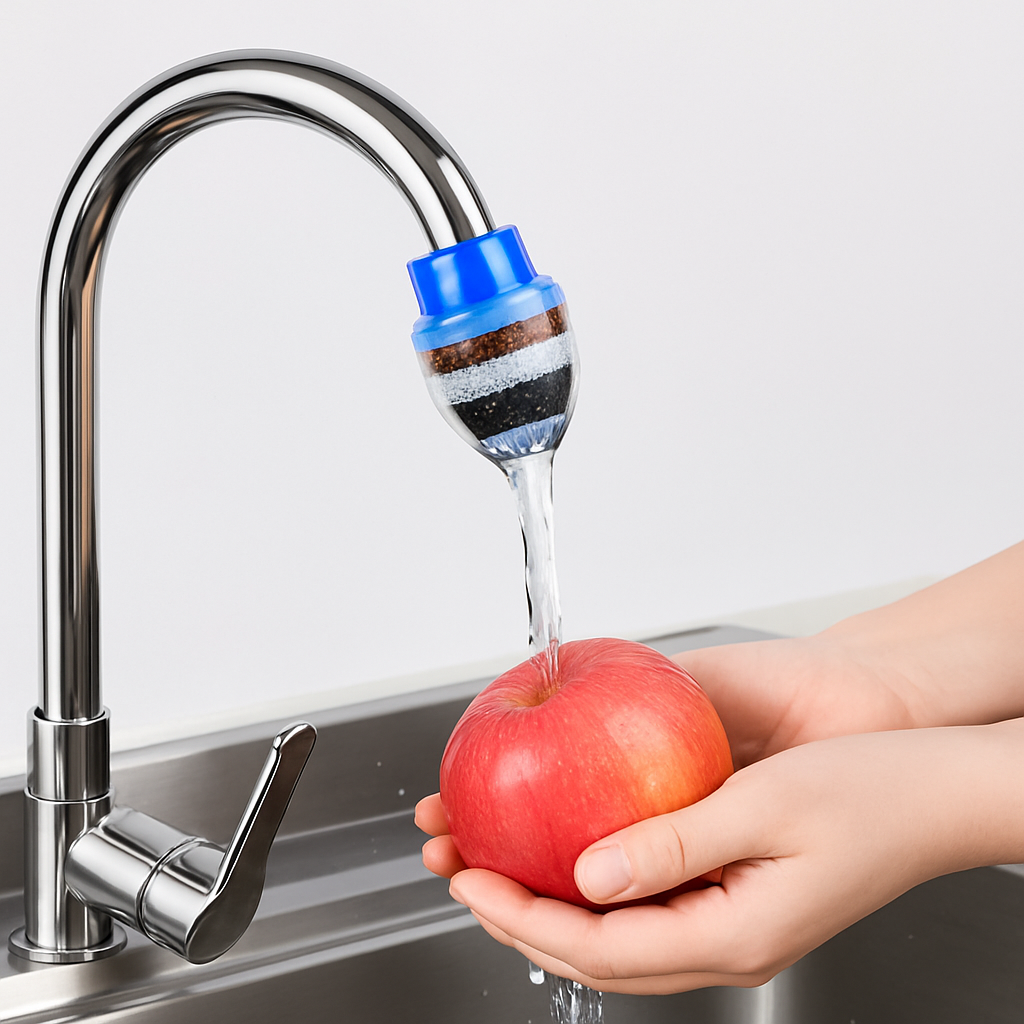 Filtro Purificador de Grifo con Carbón Activado para Agua Limpia