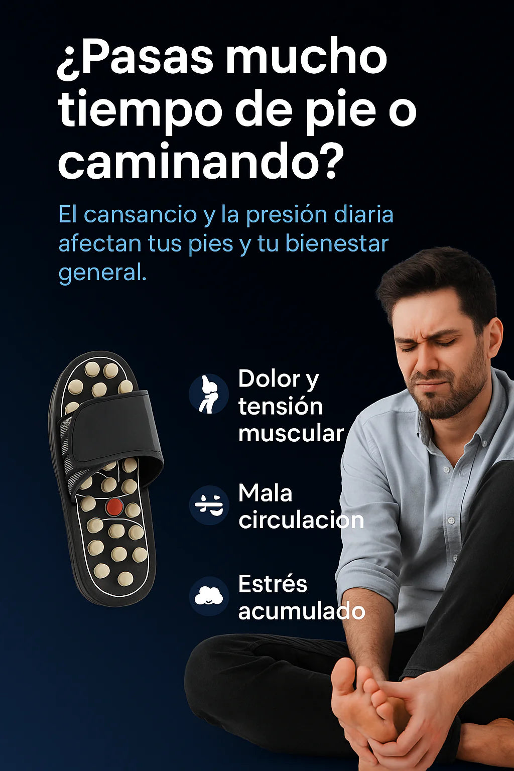 Sandalias Masajeadoras de Reflexología para Bienestar y Alivio