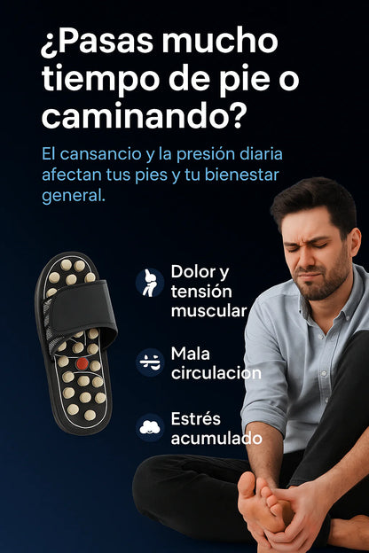 Sandalias Masajeadoras de Reflexología para Bienestar y Alivio