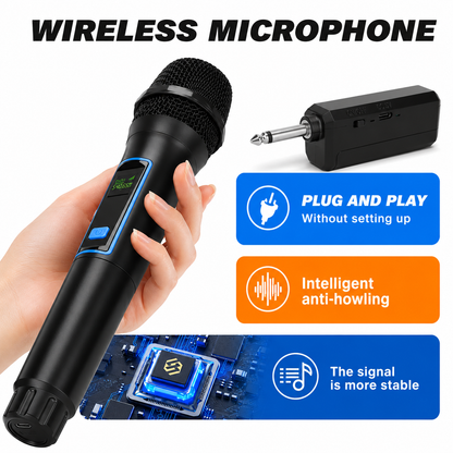 Micrófono Inalámbrico Nobrand W6 Dinámico Cardioide para Karaoke