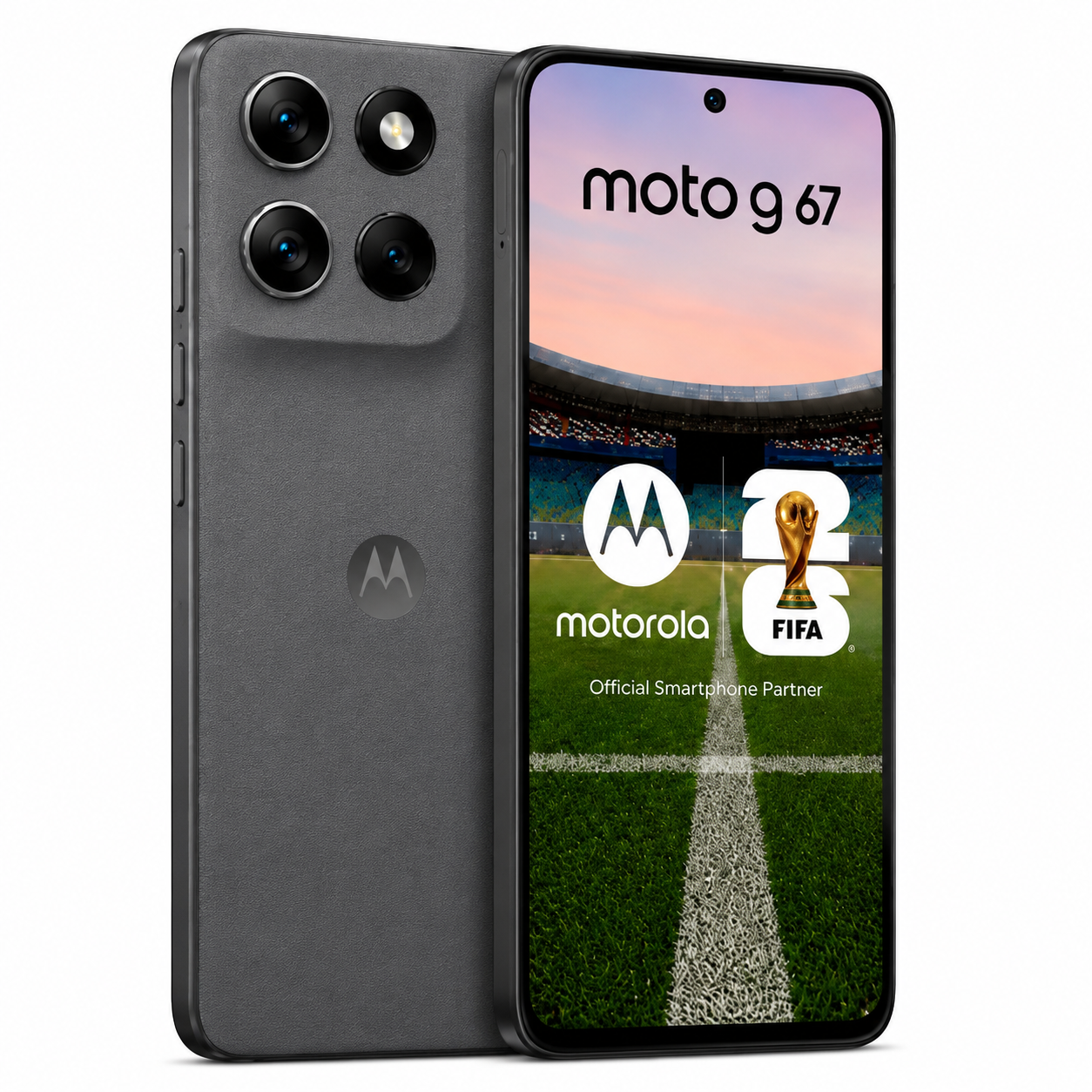 Celular Motorola Moto G67 5G 256/8GB 50MP AMOLED de 6.78” Super HD 1.5K con 120Hz y alto brillo.