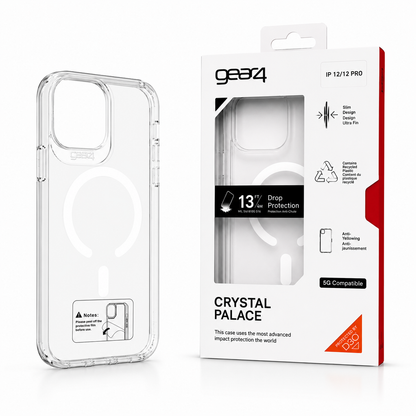 Estuche Gear4 Crystal MagSafe para iPhone Case Transparente Alta Calidad - Carcasa - Funda.